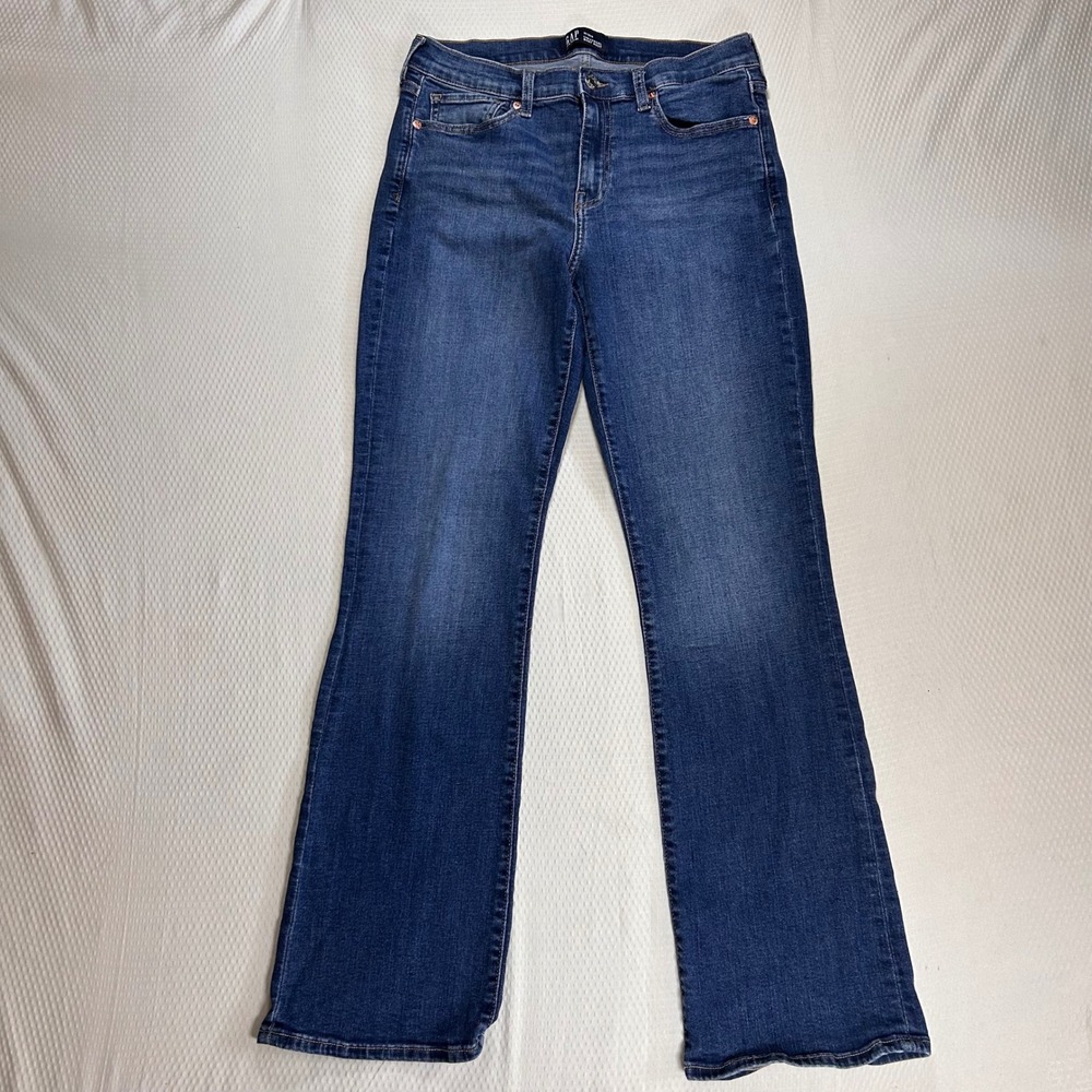 Gap Universal Baby Boot Jeans Medium Wash Stretch Denim 30/30R‎ 773656-00